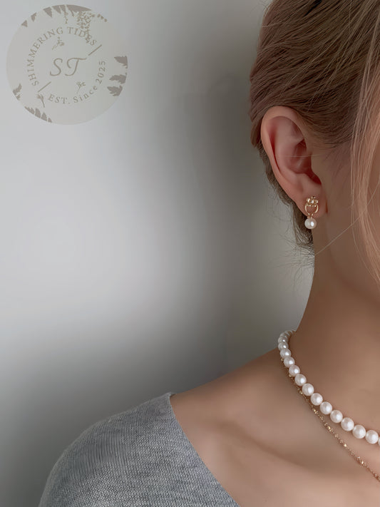 Classic Fabulous . Little flowers earrings