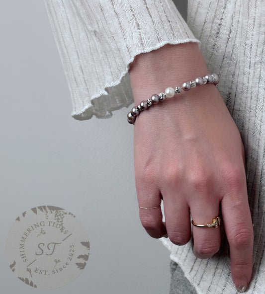 Special Love . China Unique Purple Pearl Bracelet