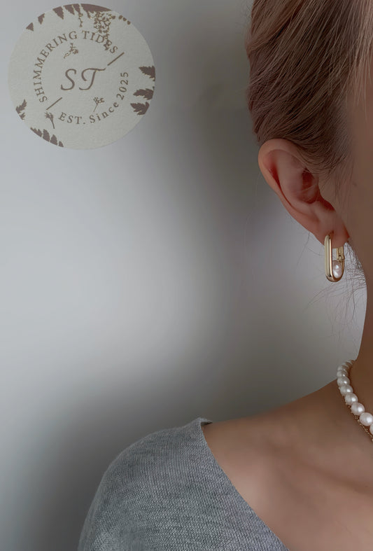 Classic Fabulous . Golden Tides Hoops