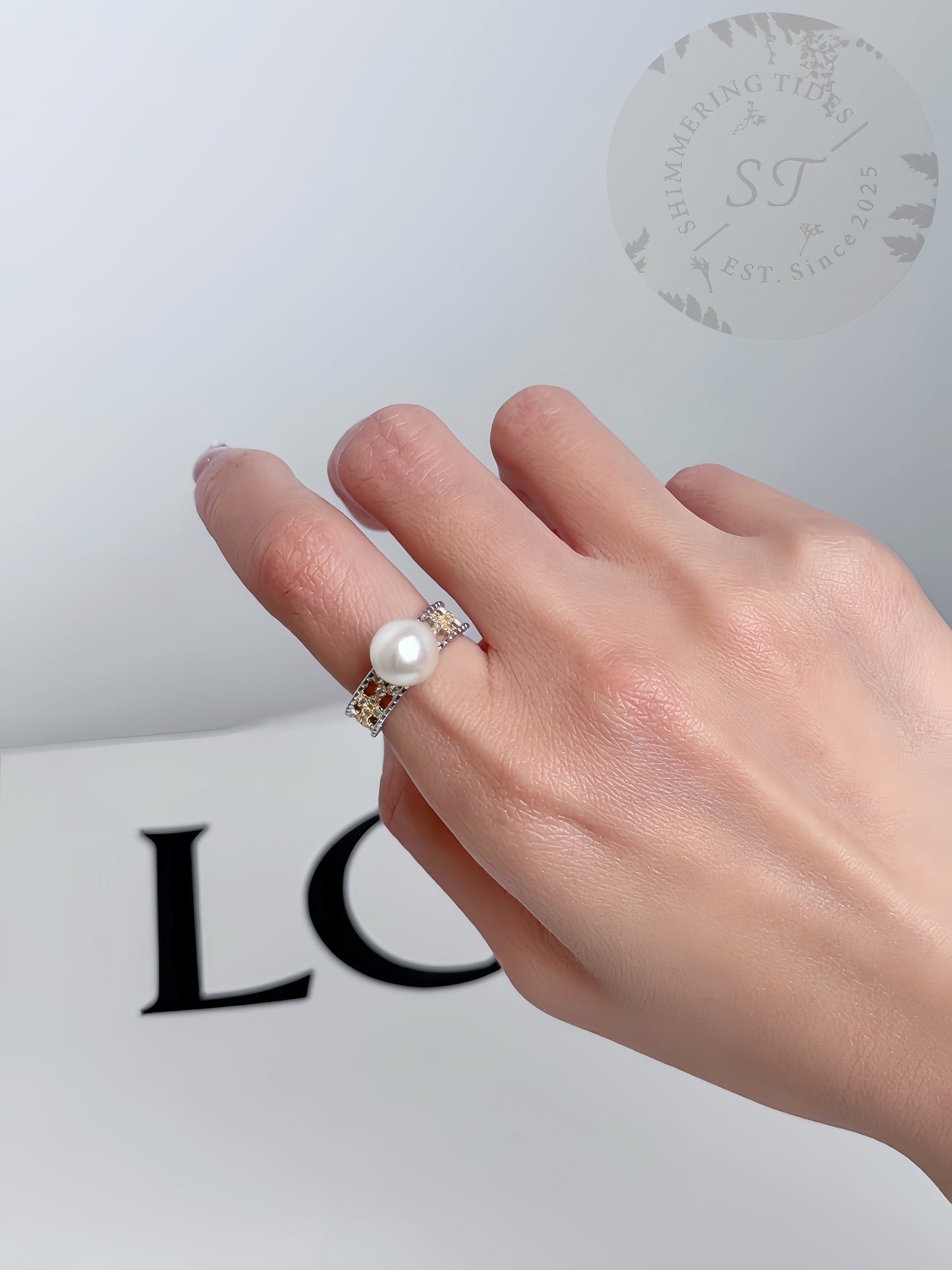 Classic Fabulous . Luna crown ring
