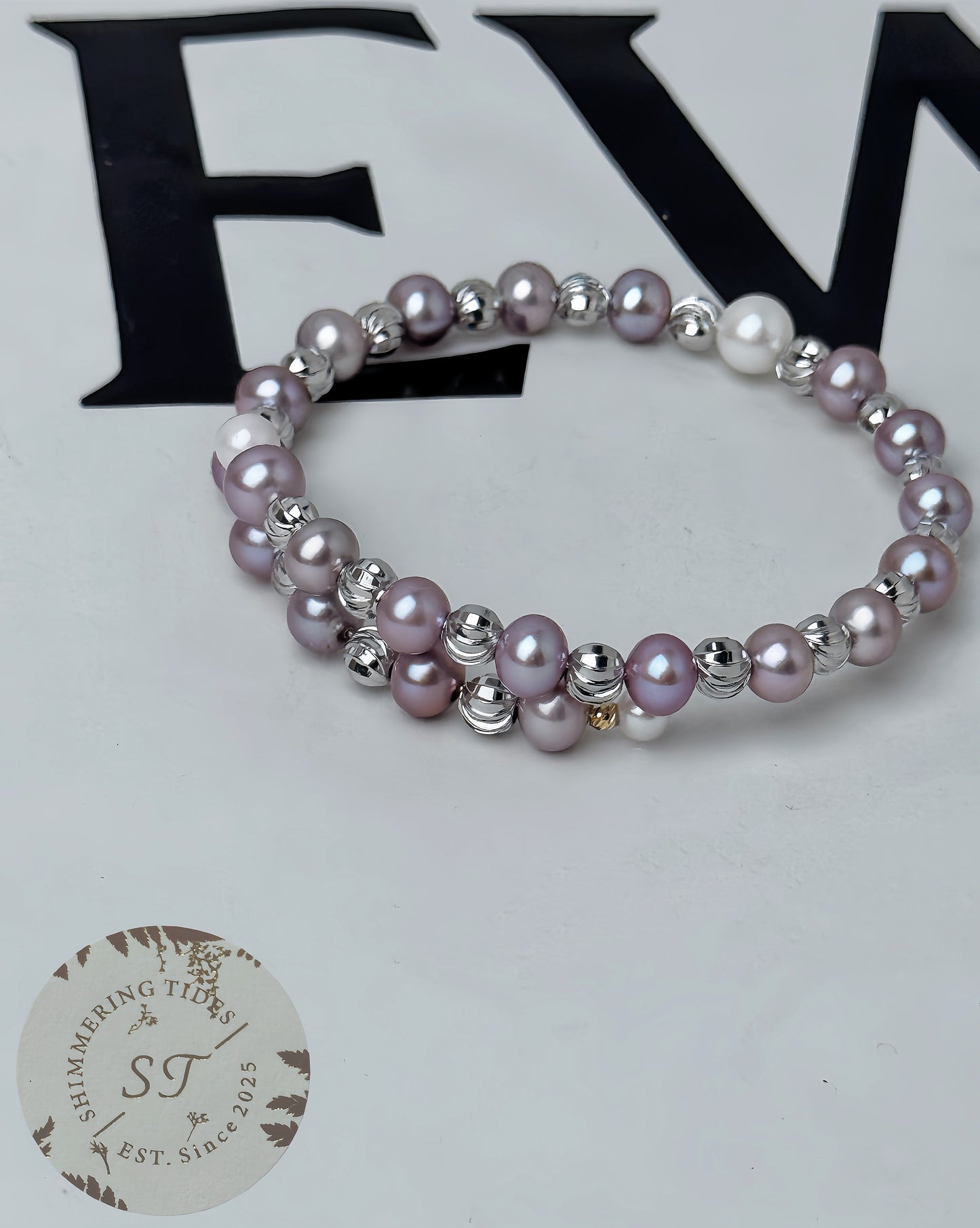 Special Love . China Unique Purple Pearl Bracelet