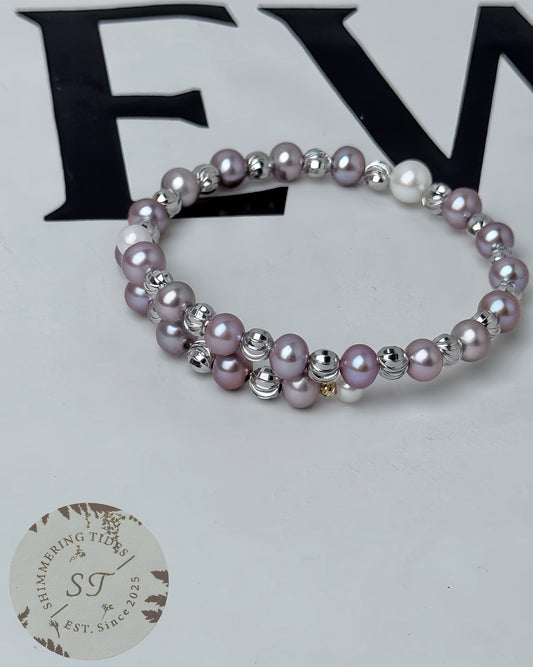 Special Love . China Unique Purple Pearl Bracelet