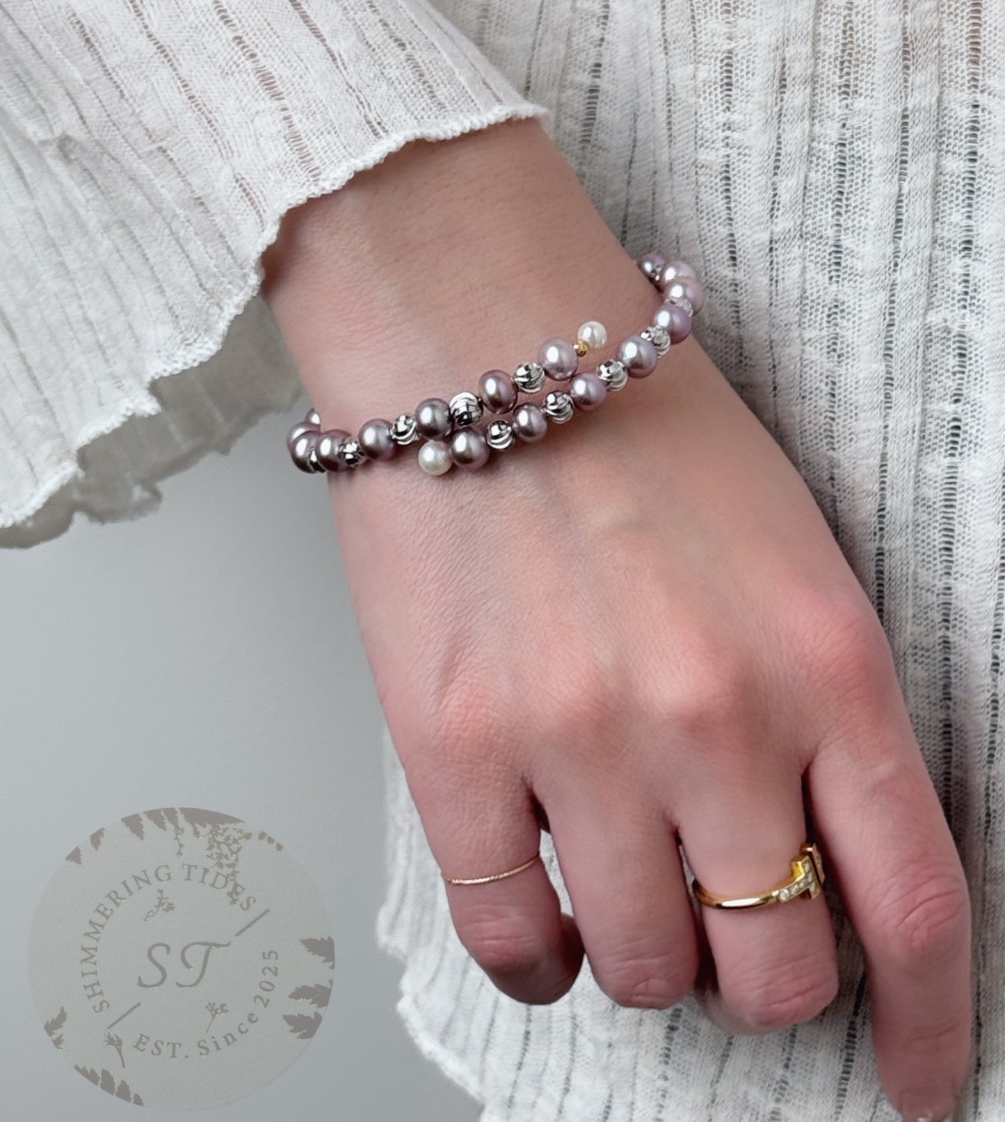 Special Love . China Unique Purple Pearl Bracelet