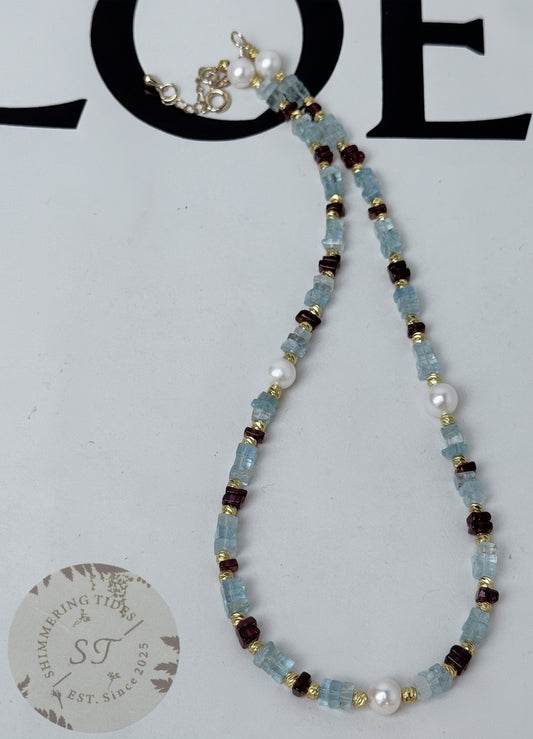 Summer Lights . Ocean Whisper Necklace